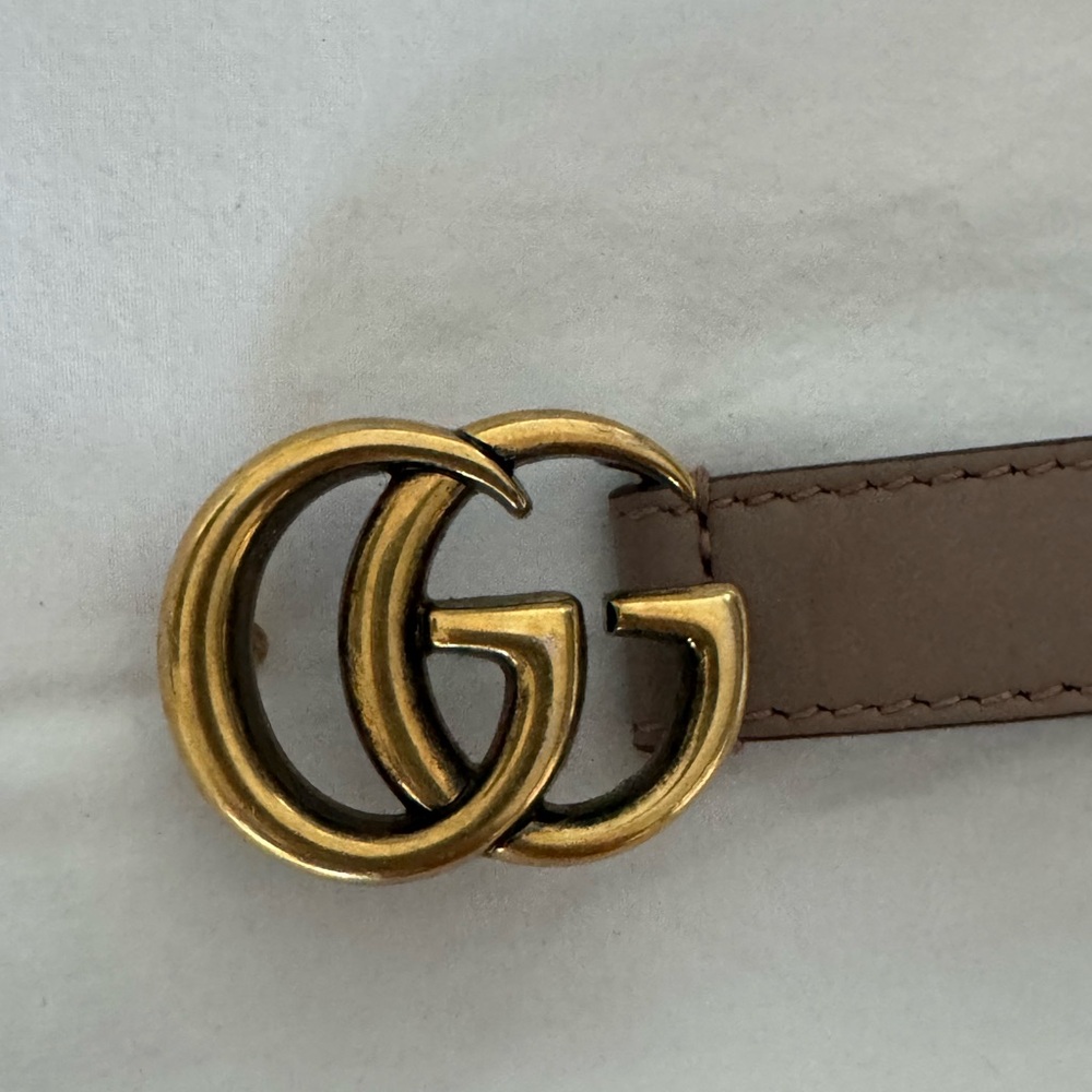 GUCCI GG marmont thin belt.